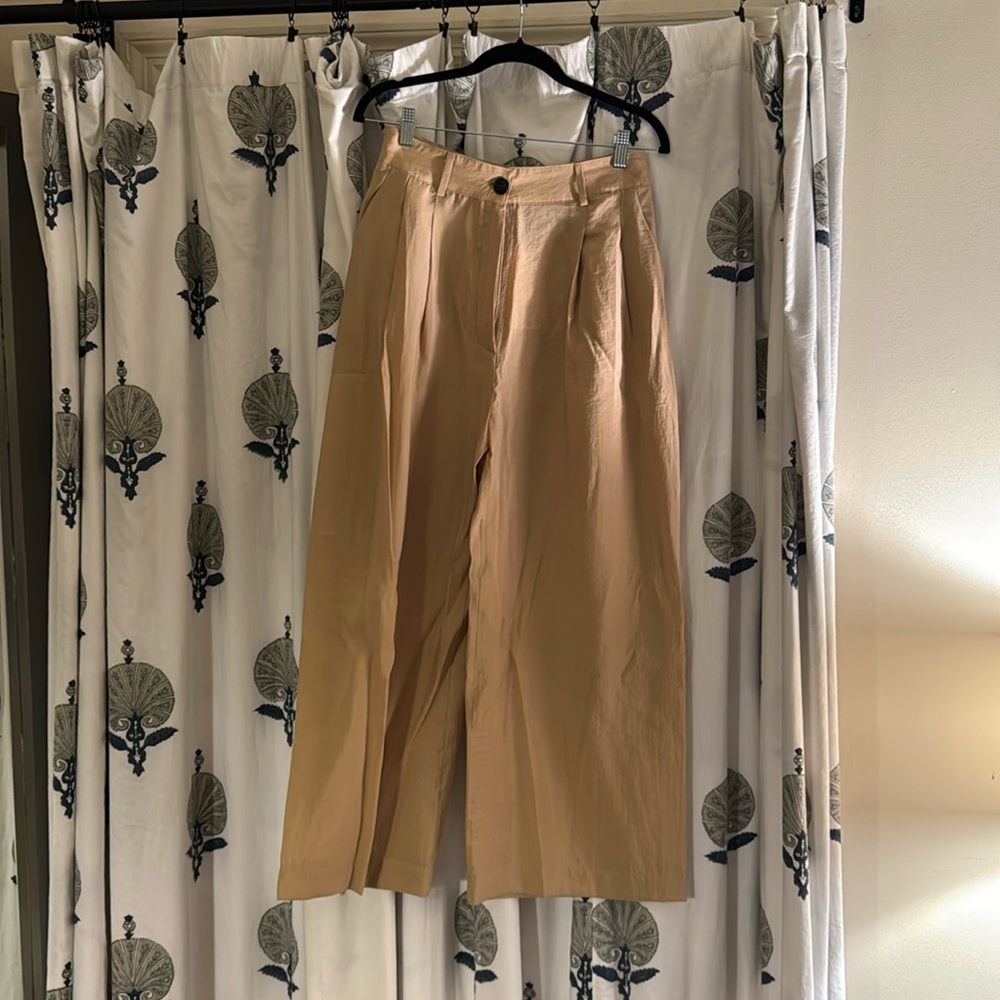 Pleated Khaki/Tan Zara Pants